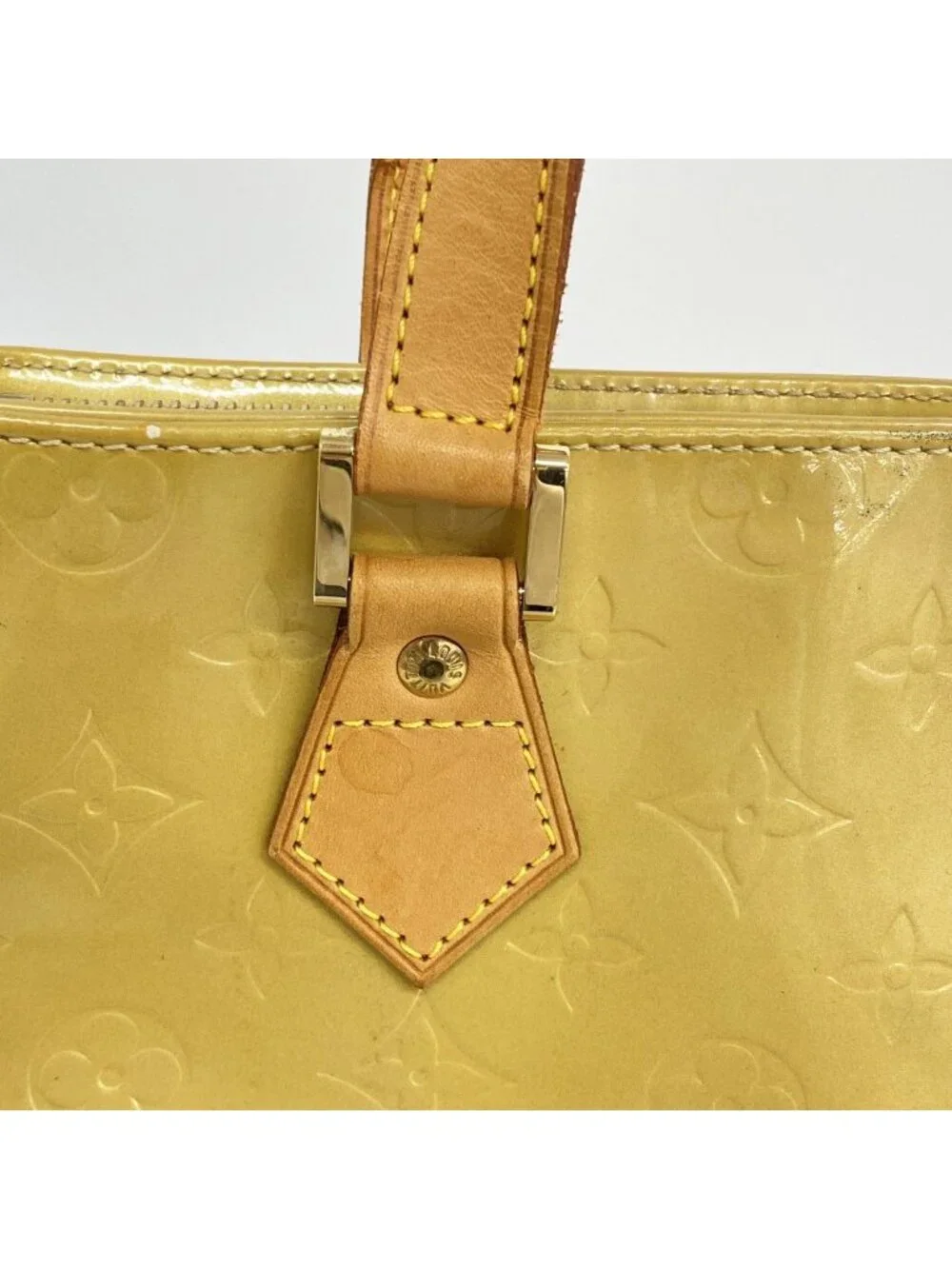 ★SOLD★ Louis Vuitton Tote Vernis Houston Beige - Picture 10 of 10
